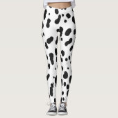 Dalmatian print dog mom dad skin pattern cute leggings (Voorkant)