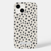 Dalmatian Print Name Hoesje-Mate iPhone Case (Achterkant)