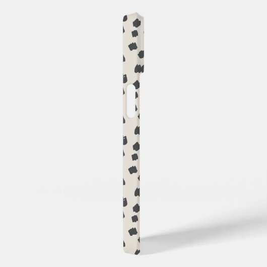 Dalmatian Print Name Hoesje-Mate iPhone Case (Achterkant / Rechts)