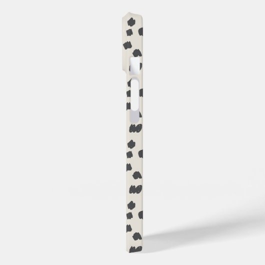 Dalmatian Print Name Hoesje-Mate iPhone Case (Achterkant / Links)
