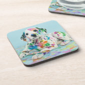Dalmatian Puppy Bier Onderzetter (Linkerzijde)