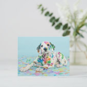 Dalmatian Puppy Briefkaart (Staand voorkant)