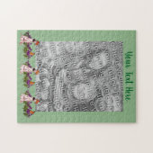 Dalmatian Puppy Butterflies Foto Lijst Sjabloon Legpuzzel (Horizontaal)