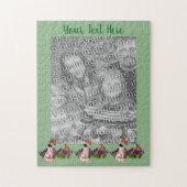 Dalmatian Puppy Butterflies Foto Lijst Sjabloon Legpuzzel (Verticaal)