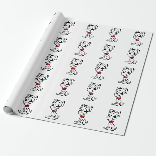 Dalmatian Puppy Cadeaupapier (Uitgerold)