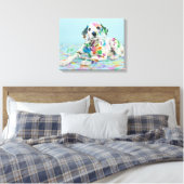 Dalmatian Puppy Canvas Afdruk (Insitu (Slaapkamer))