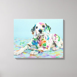 Dalmatian Puppy Canvas Afdruk