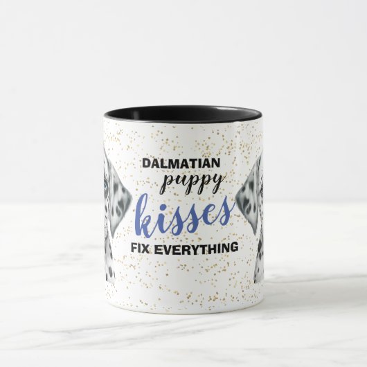 Dalmatian Puppy Dog Kisses Fix Alles Mok (Midden)