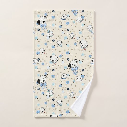 Dalmatian Puppy Floral Bath Towels Bad Handdoek (Handdoek)