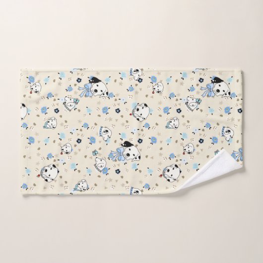 Dalmatian Puppy Floral Bath Towels Bad Handdoek (Handdoek)