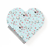 Dalmatian Puppy Floral notebook