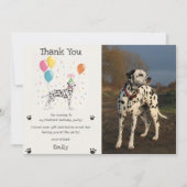 Dalmatian Puppy Hond Verjaardag Dank Je Kaart Foto (Voorkant)
