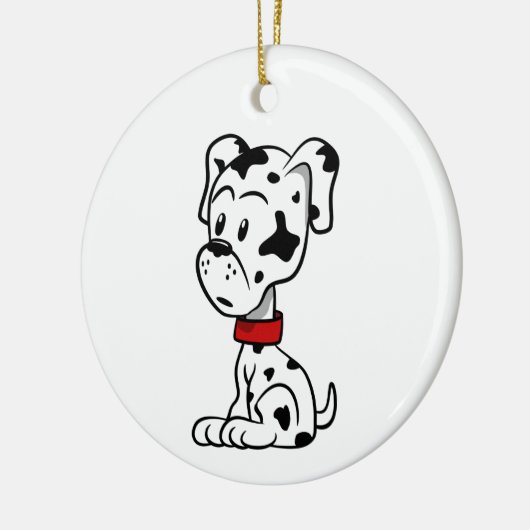 Dalmatian Puppy Keramisch Ornament (Links)