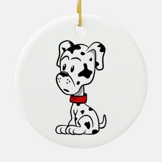 Dalmatian Puppy Keramisch Ornament (Achterkant)