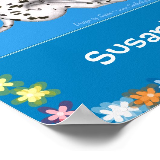 Dalmatian Puppy Kinder Room Persoonlijk Poster (Hoek)