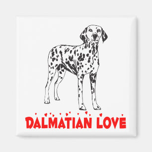 Dalmatian Puppy Lieve Hond Moeder Redding Adoptie Magneet