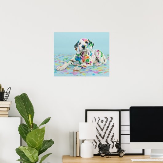 Dalmatian Puppy Poster (Thuiskantoor)