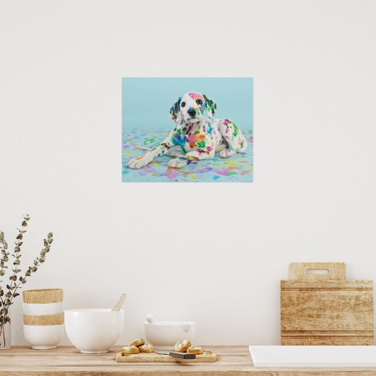 Dalmatian Puppy Poster (Keuken)