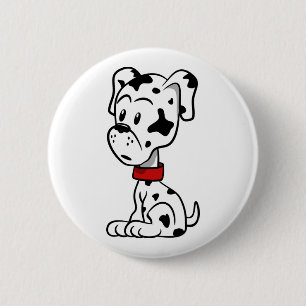 Dalmatian Puppy Ronde Button 5,7 Cm