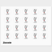 Dalmatian Puppy Ronde Sticker (Vel)