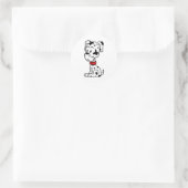 Dalmatian Puppy Ronde Sticker (Tas)