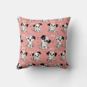 Dalmatian Puppy Speelplein Ontwerp Kussen (Achterkant)