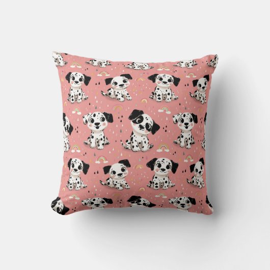 Dalmatian Puppy Speelplein Ontwerp Kussen (Voorkant)