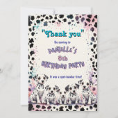 Dalmatian Puppy Spot-tacular Birthday Bedankkaart (Voorkant)
