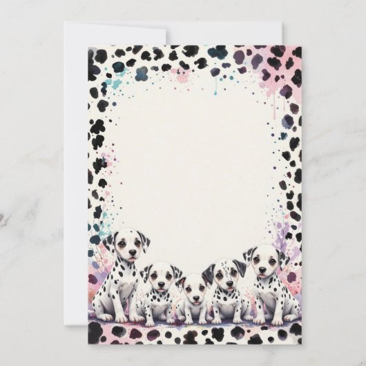Dalmatian Puppy Spot-tacular Birthday Bedankkaart (Achterkant)