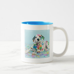 Dalmatian Puppy Tweekleurige Koffiemok