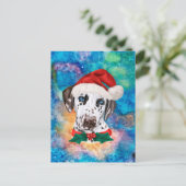 Dalmatian Ras Hond Kerstmis Feestdagenkaart (Staand voorkant)