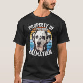 Dalmatian Retro Property Of T-shirt (Voorkant)
