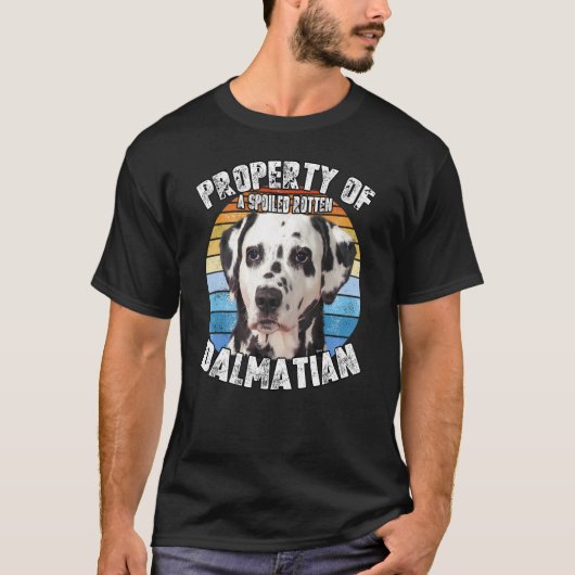 Dalmatian Retro Property Of T-shirt (Voorkant)