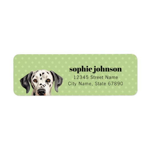 Dalmatian Return Address Labels (Voorkant)
