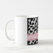 Dalmatian Spot Pattern Pink Bedankt Koffiemok (Links)