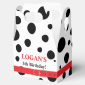 Dalmatian Spots Birthday Bedankdoosjes (Geopend)