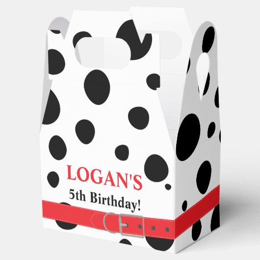 Dalmatian Spots Birthday Bedankdoosjes (Geopend)