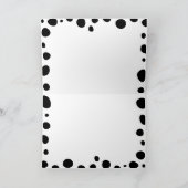 Dalmatian Spots Birthday Dank je Kaart (Binnen)