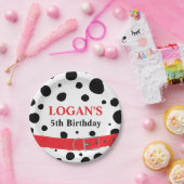 Dalmatian Spots Birthday Papieren Bordje (Feest)