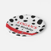 Dalmatian Spots Birthday Papieren Bordje (Gekanteld)