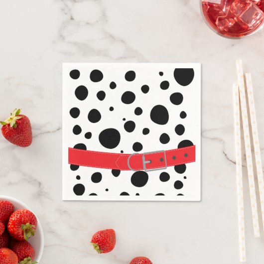 Dalmatian Spots Birthday Servet (Insitu)