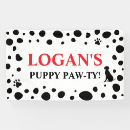 Dalmatian Spots Dog Happy Birthday Spandoek