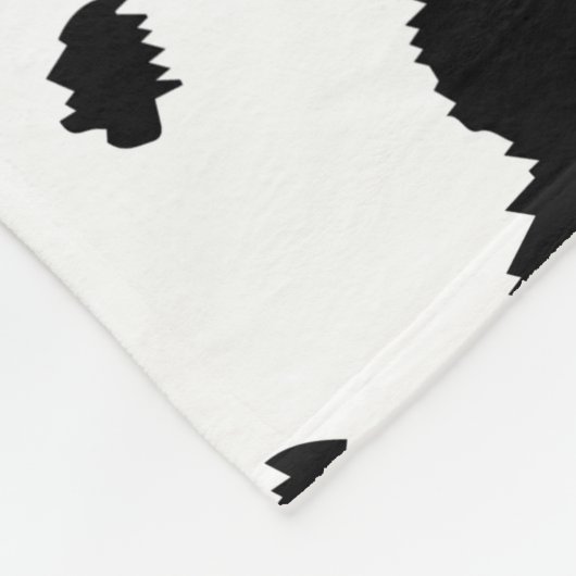 Dalmatian Spots Pattern Dog Dalmation Spot Stippen Fleece Deken (Hoek)