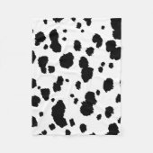 Dalmatian Spots Pattern Dog Dalmation Spot Stippen Fleece Deken (Voorkant)