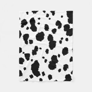 Dalmatian Spots Pattern Dog Dalmation Spot Stippen Fleece Deken