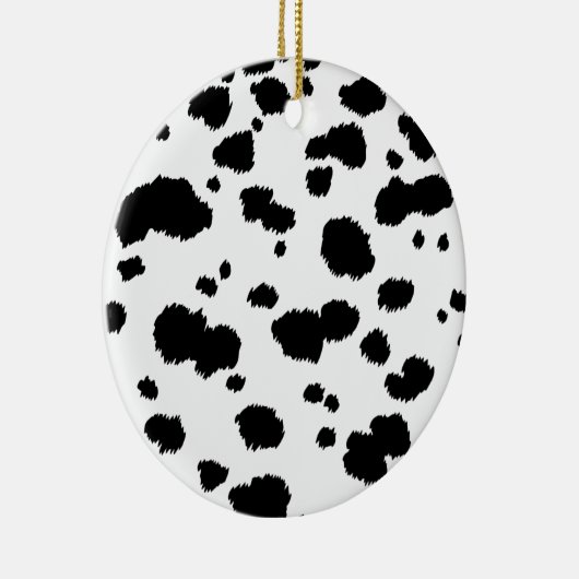 Dalmatian Spots Pattern Dog Dalmation Spot Stippen Keramisch Ornament (Rechts)