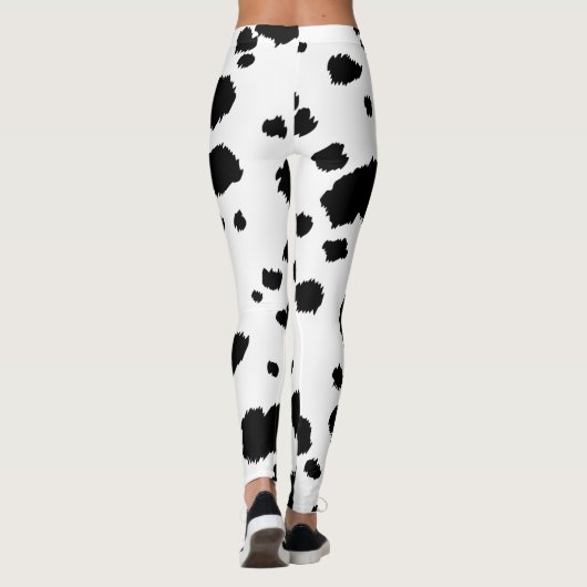 Dalmatian Spots Pattern Dog Dalmation Spot Stippen Leggings (Achterkant)