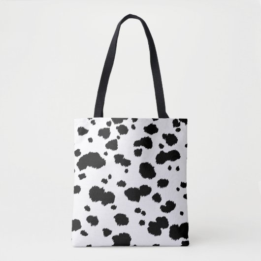 Dalmatian Spots Pattern Dog Dalmation Spot Stippen Tote Bag (Voorkant)