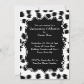 Dalmatian Spots Pattern Print Quinceanera Kaart (Voorkant)
