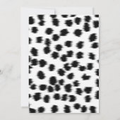 Dalmatian Spots Pattern Print Quinceanera Kaart (Achterkant)